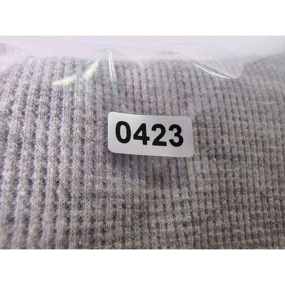 Gap Kids Shirt Boys Sz M Gray Waffle Knit‎ Thermal Long Sleeve Big Logo Pullover